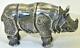 Antique Impérial Russe Faberge Argent Rhinocéros Figure Saint-pétersbourg C1906