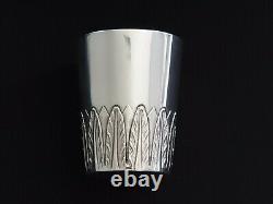 Antique Impérial Russe Marchak Chassé Silver Beaker Mug Cup Shoot Charka Kovsh