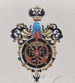 Antique Impérial Russe Menu Grand Duc Romanov Tsarevich De Russie 1909