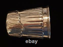 Antique Impérial Russe Moscow Chased Silver Beaker Mug Cup Shoot Charka Kovsh