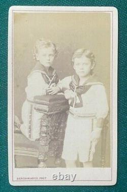 Antique Impérial Russe Photo Tsar Nicholas Grand Duc Michael Romanov Enfants