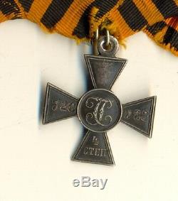 Antique Imperial Russe St George Pour Croix D'argent Et 1 Médaille (1195)