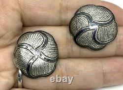 Antique Impérial Russe Sterling Argent Boutons Nealo