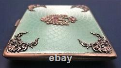 Antique Imperial Russial Faberge 88 Coque Gilded Guilloche Silver Cigarette