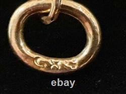 Antique Imperial Russian 56 Gold Cloisonne Enamel Egg Pendant Empire Jewelry Ru