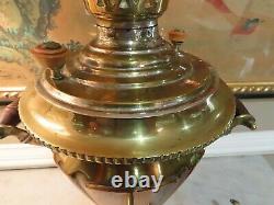 Antique Imperial Russian Brass Samovar Avecteapot, 23 Tall