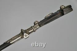 Antique Imperial Russian Dagger Georgian Kindjal Caucasian Sword Silver 84