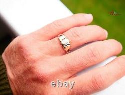 Antique Imperial Russian Faith Love Hope Ring Solide 56 14k Gold Ø 8.5 Us / 2.7gr