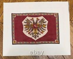 Antique Imperial Russian Romanov Double Headed Eagle Flag Tsar Alexandre III