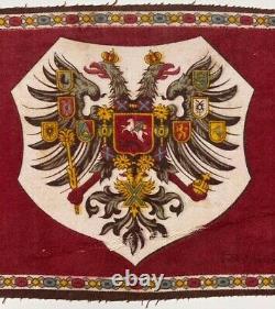 Antique Imperial Russian Romanov Double Headed Eagle Flag Tsar Alexandre III