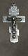 Antique Imperial Russian Silver 84 Orthodoxe Cross Crucifix Priest 11,5 Cm