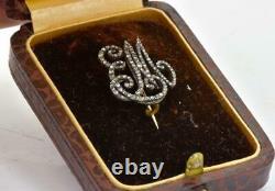 Antique Impériale Russe De L'or Et Des Diamants De Maid Of Honor Cypher Em C1820