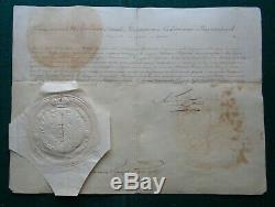 Antique Impériale Russe Document Signé Tsar Alexandre Ier Romanov 1825 Allemagne