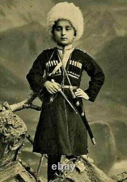 Antique Impériale Russe Épée Caucasienne Poignard Kinjal Kindjal Épée Shamshir
