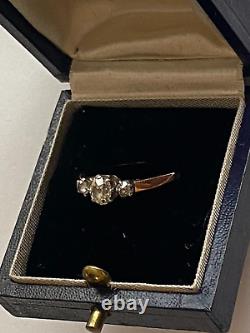 Antique Impériale Russe Faberge 18k 72? Diamants Dames Anneau Auteur's