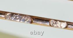 Antique Impériale Russe Faberge 18k Or Rose, Diamants &ruby Broche. A. Thielemann