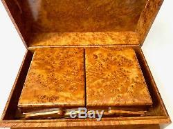 Antique Impériale Russe Fabergé Burl Bois Case Cigarette