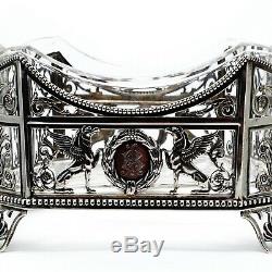 Antique Impériale Russe Vermeil Présentation Faberge Era Centerpiece Panier