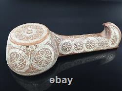 Antique Impériale russe Argent incrusté Kovsh Vessel Bowl Ladle Spoon TALASHKINO