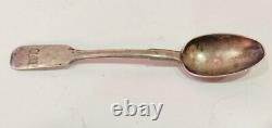 Antique Russe 1900s Argent Impérial 84 Signé Thé Coffee Spoon Longueur15cm 29g