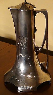 Antique Russe Impérial 84 Argent Vodka Boisson Pichet Avec 2 Gobelets