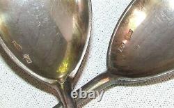 Antique Russe Impérial Argent 84 Tea Spoon Set De 6 Solomon Grobdruk Signe 281r