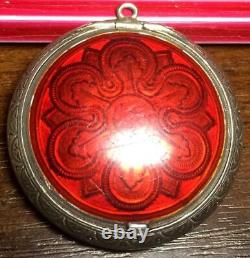 Antique Russe Imperial Enamel Sterling Silver 84 Jewelry Pendentif Box Pill Box