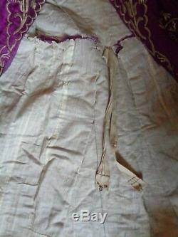 Antique Russe Imperial Silk Seed Gold Pearl Brocade Renaissance Russe Ballets