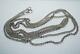 Antique Russe Imperial Sterling Silver 84 Jewelry Long Chain Necklace 63 Gr