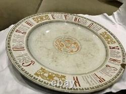 Antique Russe Vieux Proverbe Impérial Porcelaine Vieux Assiette