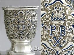 Antique Russian Français Sterling Silver Set Companion Smoking Tabac À Cigares Royal