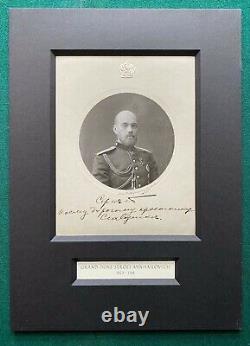 Antique Signé Imperial Russian Photo Murdered Grand Duke Sergei Provenance