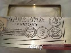 Antique Silver Russian Imperial 19 Cents Tromple Loeil Boîte À Cigares, Vers 1886