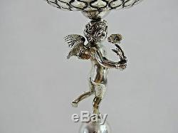 Antique Tallinn Estonie Argent Figurale Angel Cup Goblet Baltes Impériale Russe