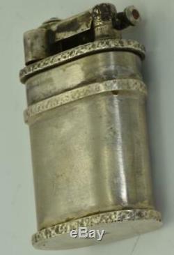 Antique Très Rare Impériale Russe 84 Argent Massif Et Rubies Briquet De C1900