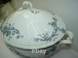 Antique Vintage 19C Imperial Russian Gardner Porcelain Tureen Fleurs Rares