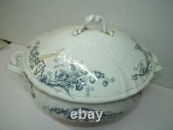 Antique Vintage 19C Imperial Russian Gardner Porcelain Tureen Fleurs Rares