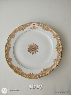 Assiette De Porcelaine Russe Impériale Antique Du Service Du Tsar Alexandre II