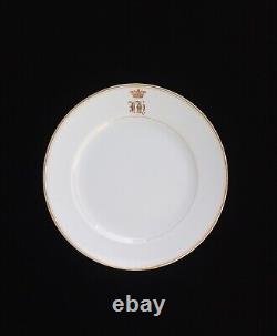 Assiette à salade de service royal en porcelaine impériale Kornilov pour le grand-duc de la royauté russe