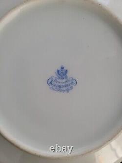 Assiette à salade de service royal en porcelaine impériale Kornilov pour le grand-duc de la royauté russe