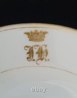 Assiette de service impériale en porcelaine Kornilov pour le Grand-Duc de la royauté russe RU