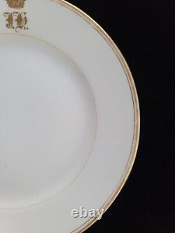 Assiette de service impériale en porcelaine Kornilov pour le Grand-Duc de la royauté russe RU