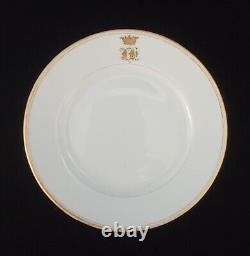 Assiette de service impériale en porcelaine Kornilov pour le Grand-Duc de la royauté russe RU