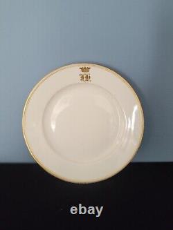 Assiette de service royale en porcelaine impériale Kornilov pour Grand Duc de la royauté russe RU