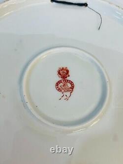 Assiette en porcelaine impériale russe ancienne de Gardner avec une calligraphie rare