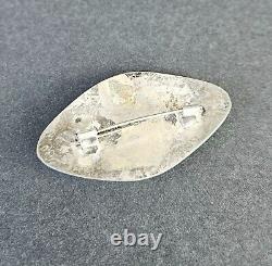 BROCHE ANTIQUE IMPÉRIALE RUSSE EN ARGENT STERLING 84 ET AMBRE BALTIQUE DU 19e SIÈCLE