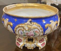 Belle Antique 19 Siècle Russe Impérial Porcelaine Candy Bowl Par Kornilov