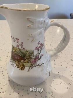 Belle carafe en porcelaine impériale russe Kornilov rare de 1889-1917