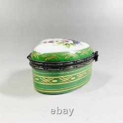 Boîte à pilules en porcelaine impériale antique russe 0621-Ga211 en bon état d'occasion