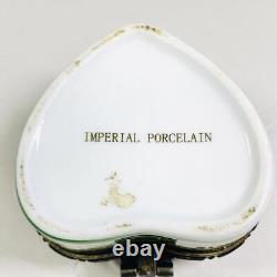 Boîte à pilules en porcelaine impériale antique russe 0621-Ga211 en bon état d'occasion